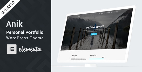 Anik v2.0 - Personal Portfolio WordPress Theme