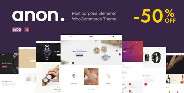 Anon v1.7.6 - Multipurpose Elementor WooCommerce Theme