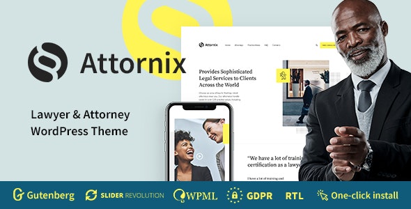 Attornix v1.0.2 - Lawyer WordPress Theme
