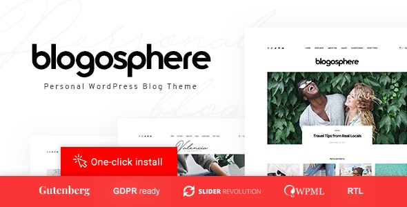 Blogosphere v1.0.7 - Multipurpose Blogging Theme