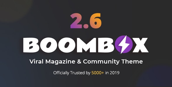 BoomBox v2.7.1 – Viral Magazine WordPress Theme