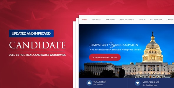 Candidate v1.6 – Political WordPress Theme