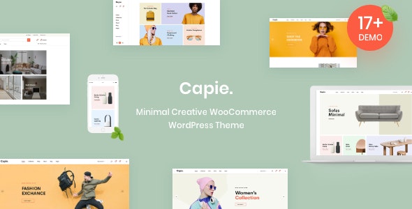 Capie v1.0.20 – Minimal Creative WooCommerce WordPress Theme