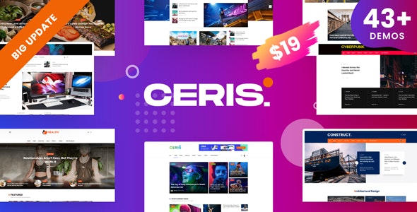 Ceris v2.6.1 – Magazine & Blog WordPress Theme