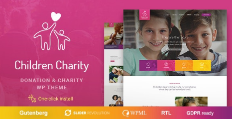 Children Charity v1.1.1 – Nonprofit & NGO WordPress Theme with Donations