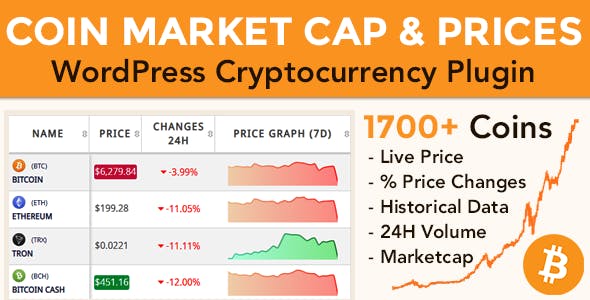 Coin Market Cap & Prices v3.9.1 – WordPress Cryptocurrency Plugin