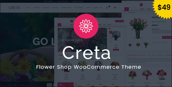 Creta v5.1 – Flower Shop WooCommerce WordPress Theme