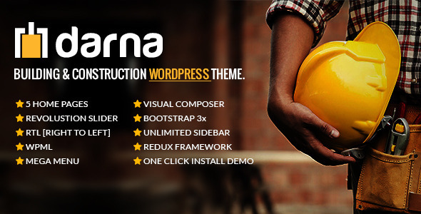 Darna v1.2.7 - Building & Construction WordPress Theme