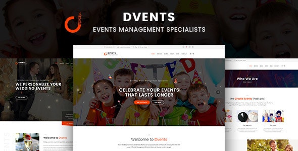 Dvents v1.1.7 – Events Management Companies and Agencies WordPress Theme
