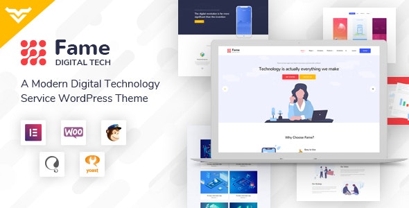 Fame v1.3 - Digital Technology/Service WordPress Theme