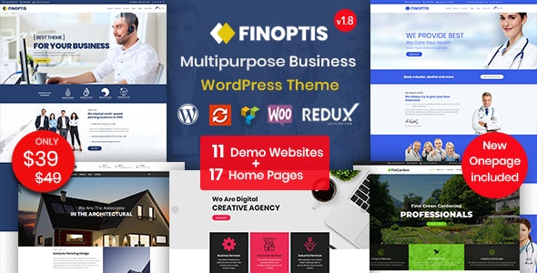 Finoptis v2.6.1 - Multipurpose Business WordPress Theme