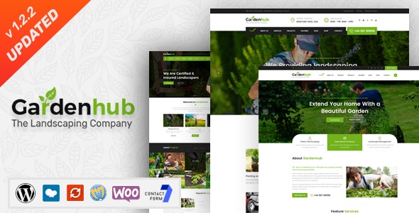Garden HUB v1.2.5 – Lawn & Landscaping WordPress Theme