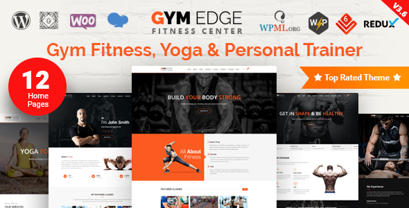 Gym Edge v4.2.1 – Gym Fitness WordPress Theme