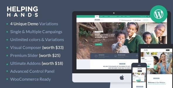 HelpingHands v2.7.6 – Charity/Fundraising WordPress Theme