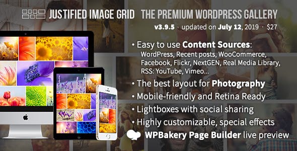 Justified Image Grid v4.0.1 – Premium WordPress Gallery