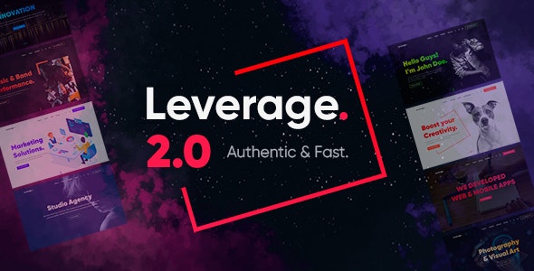 Leverage v2.0.8 - Creative Agency & Portfolio WordPress Theme