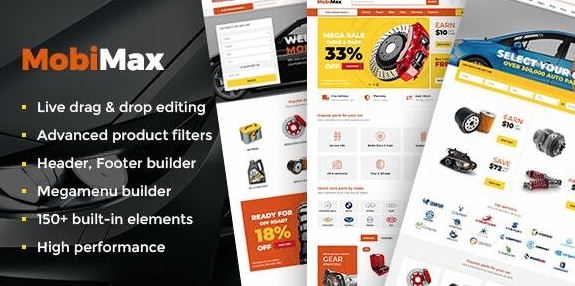 Mobimax v3.8 – Auto Parts WordPress Theme + WooCommerce Shop