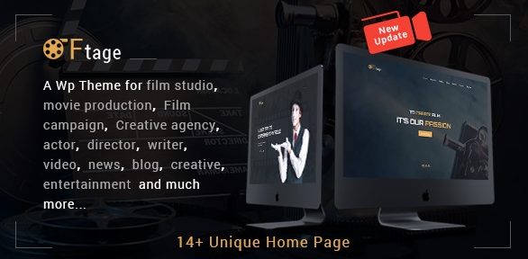 Movie Production, Film studio, Creative & Entertainment WordPress Theme v3.0