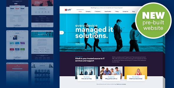 Nanosoft v1.1.13 – WP Theme for IT Solutions and Services Company