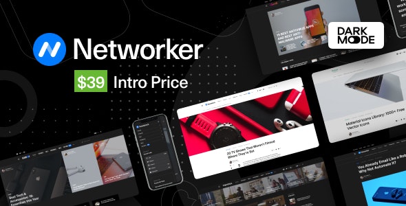 Networker v1.0.2 – Tech News WordPress Theme with Dark Mode