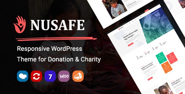 Nusafe v1.8 - Responsive WordPress Theme for Donation & Charity