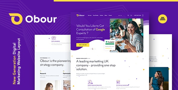 Obour v1.0.0 – Digital Marketing Agency WordPress Theme