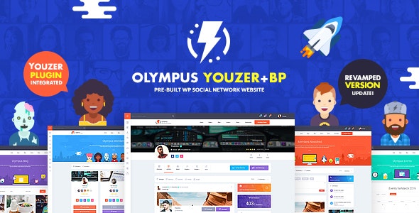 Olympus v3.20 - Powerful BuddyPress Theme for Social Networking