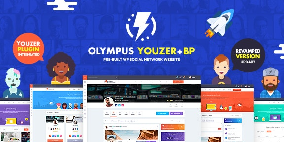 Olympus v3.6 – Powerful BuddyPress Theme for Social Networking