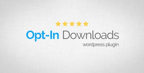 Opt-In Downloads v4.04 – WordPress Plugin