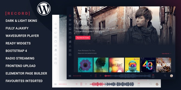 Rekord v1.5.1 – Ajaxify Music – Events – Podcasts Multipurpose WordPress Theme + HTML