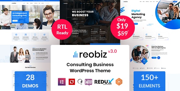 Reobiz v4.0 - Consulting Business WordPress Theme