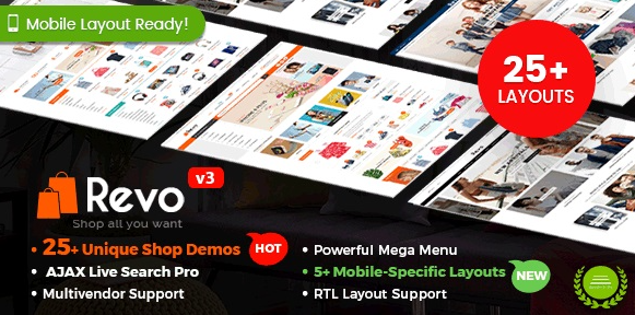 Revo v3.9.7 – Multipurpose WooCommerce WordPress Theme