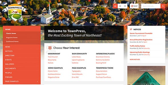 TownPress v3.6.7 - Municipality WordPress Theme