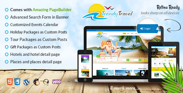 Trendy Travel v4.9 – Multipurpose Tour Package WP Theme