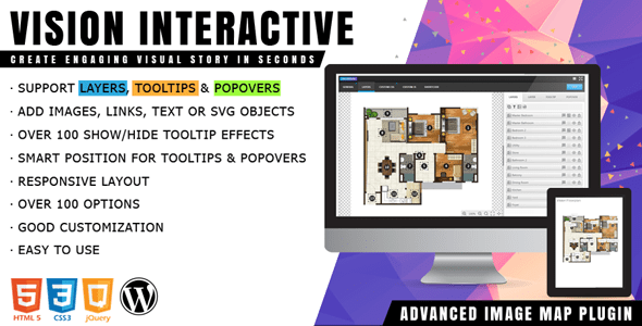 Vision Interactive v1.4.0 – Image Map Builder for WordPress