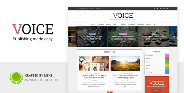 Voice v2.9.7 – Clean News/Magazine WordPress Theme