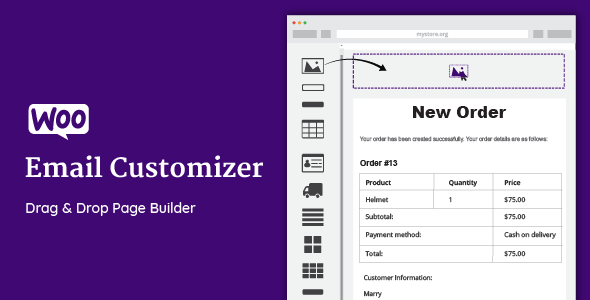 WooCommerce Email Customizer with Drag and Drop v1.5.16