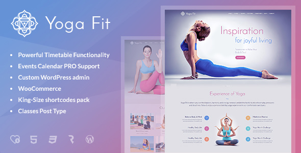 Yoga Fit v1.2.9 – Sports, Fitness & Gym WordPress Theme