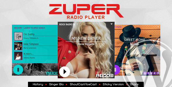 Zuper v2.2.1 – Shoutcast and Icecast Radio Player With History