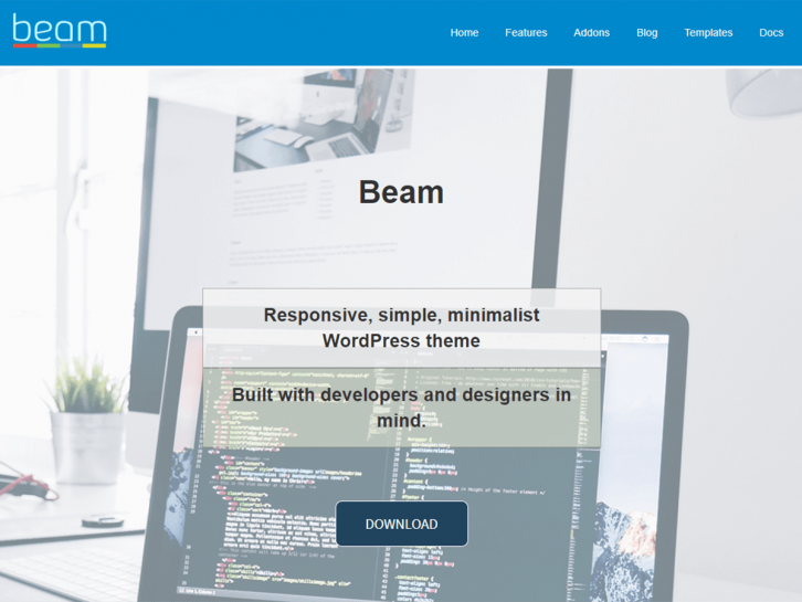 Beam wordpress theme