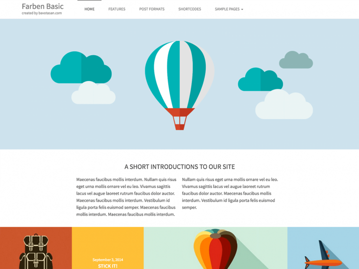 Farben Basic wordpress theme