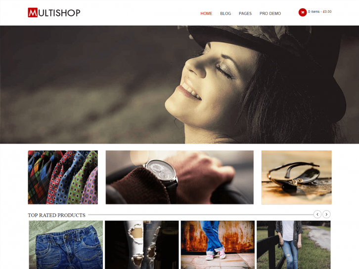 Multishop wordpress theme