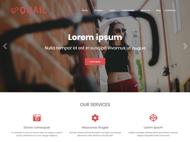 Quail wordpress theme