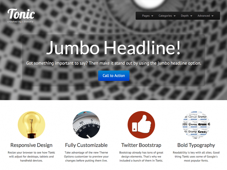 Tonic wordpress theme