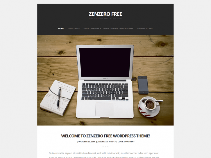 Zenzero wordpress theme