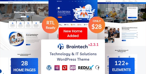 Braintech – Technology & IT Solutions WordPress Theme v2.3.1