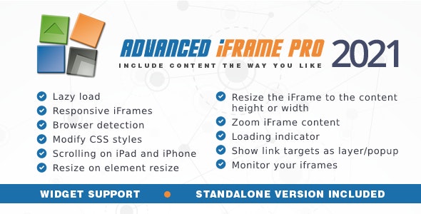 Codecanyon – Advanced iFrame Pro v2021.8