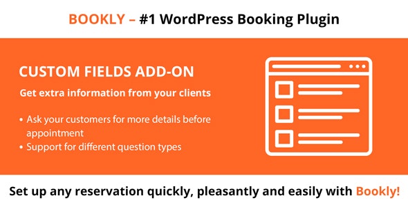 Codecanyon – Bookly Custom Fields (Add-on) v2.6