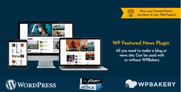 Codecanyon WP Featured News Pro Custom Posts Listing Plugin v1.3.1