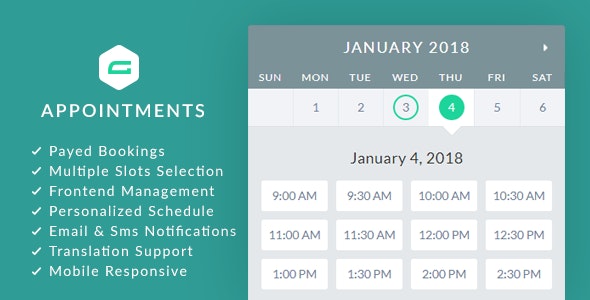 Codecanyon – gAppointments – Appointment booking addon for Gravity Forms v1.9.6